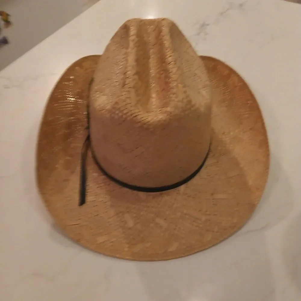 Vintage John B Stetson Company Kachina Model Cowboy Western Straw Hat Size 7